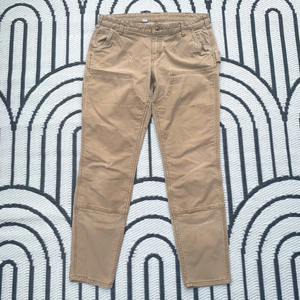 Carhartt Slim Fit Double Knee Distressed Carpenter Pants